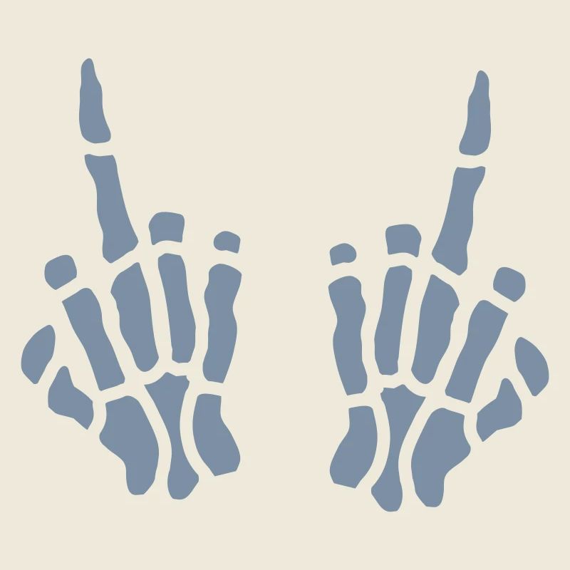 Mittelfinger Knochen 2 Hände