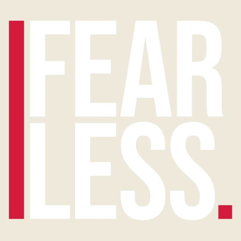fearless Text Quote Design