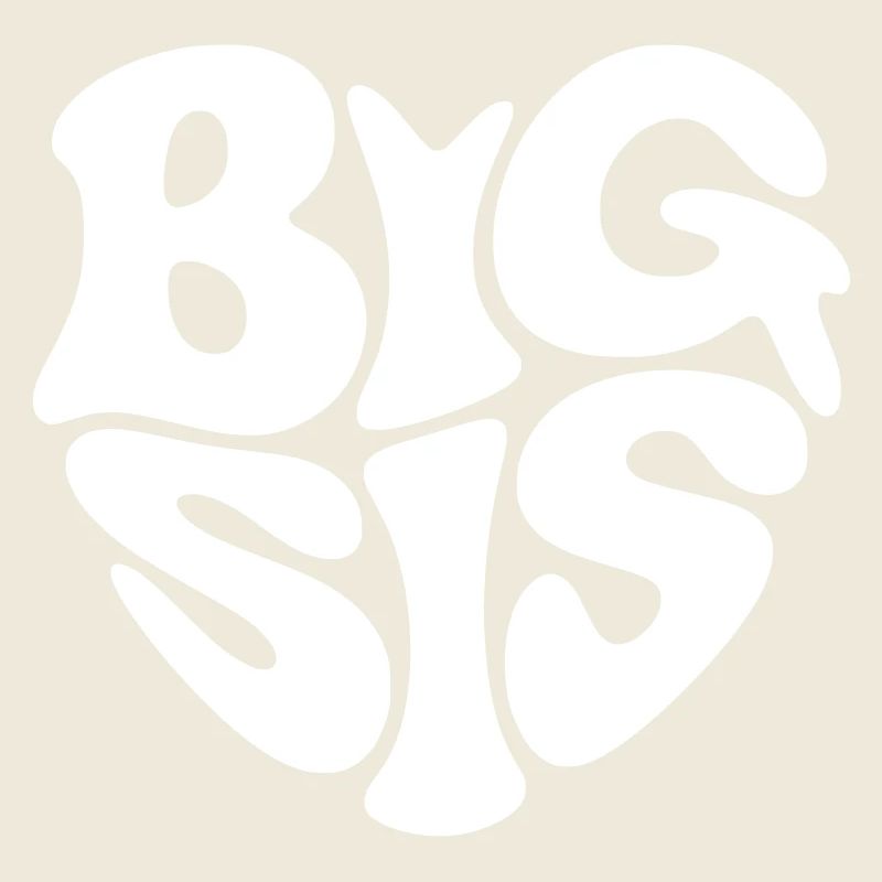 Big Sis - Herz Form - Herzform - Große Schwester