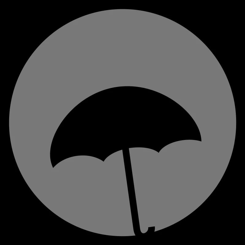 Umbrella circle cloud rain 1c