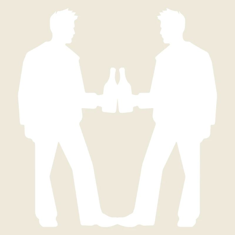 Drinking Team Silhouette Birthday