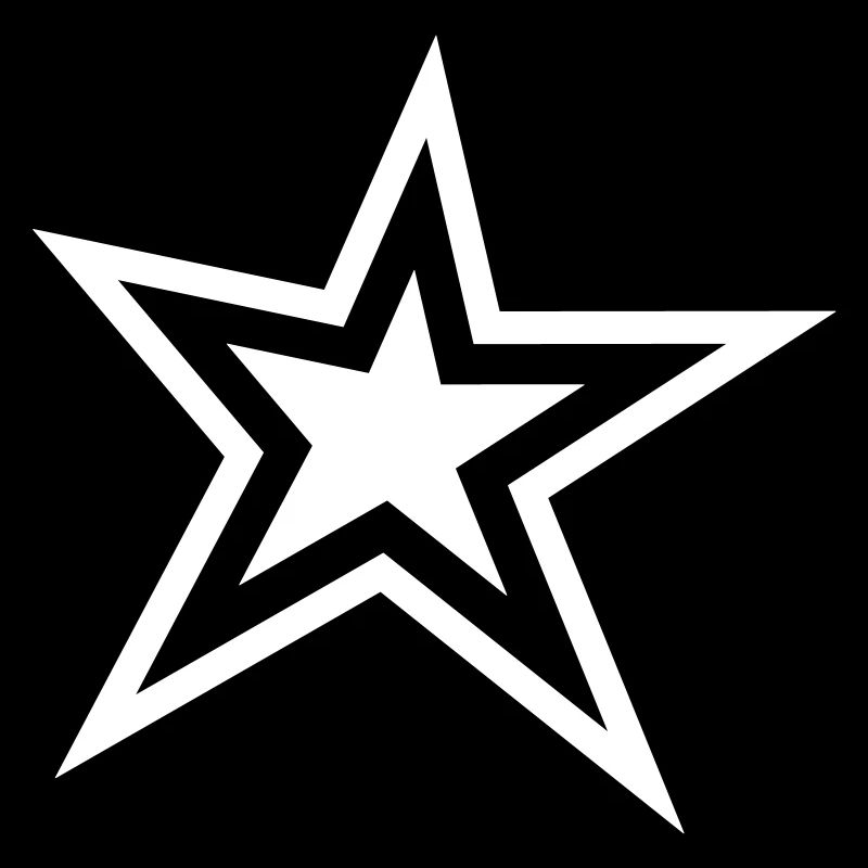 Étoile avec contour