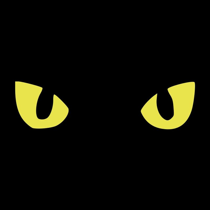 cat's eyes two colours