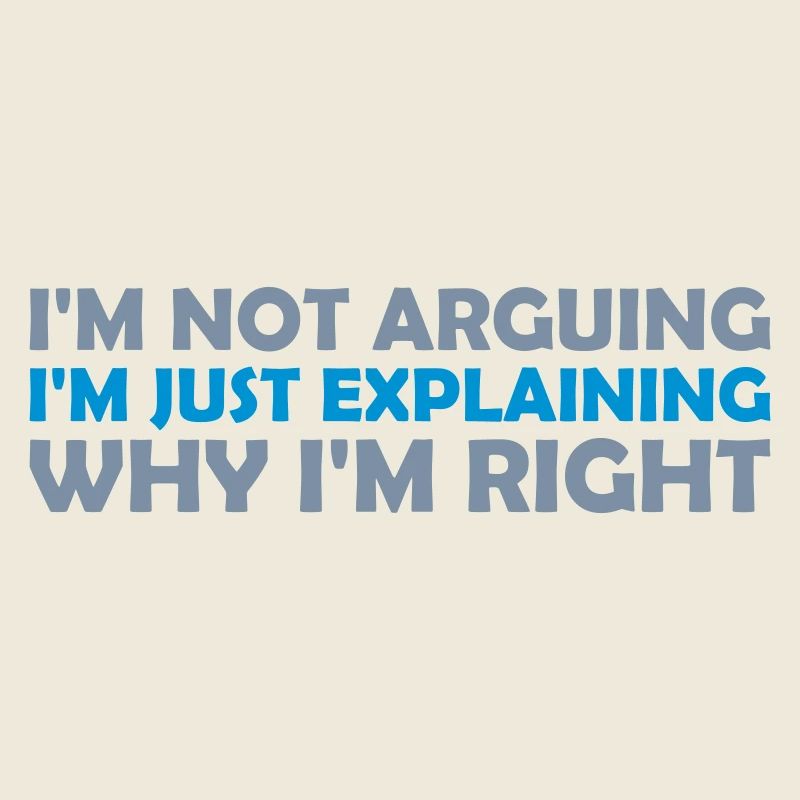 I m not arguing