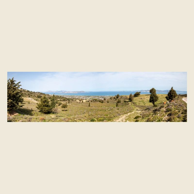 Landschaft von Kos und Blick auf die Küste