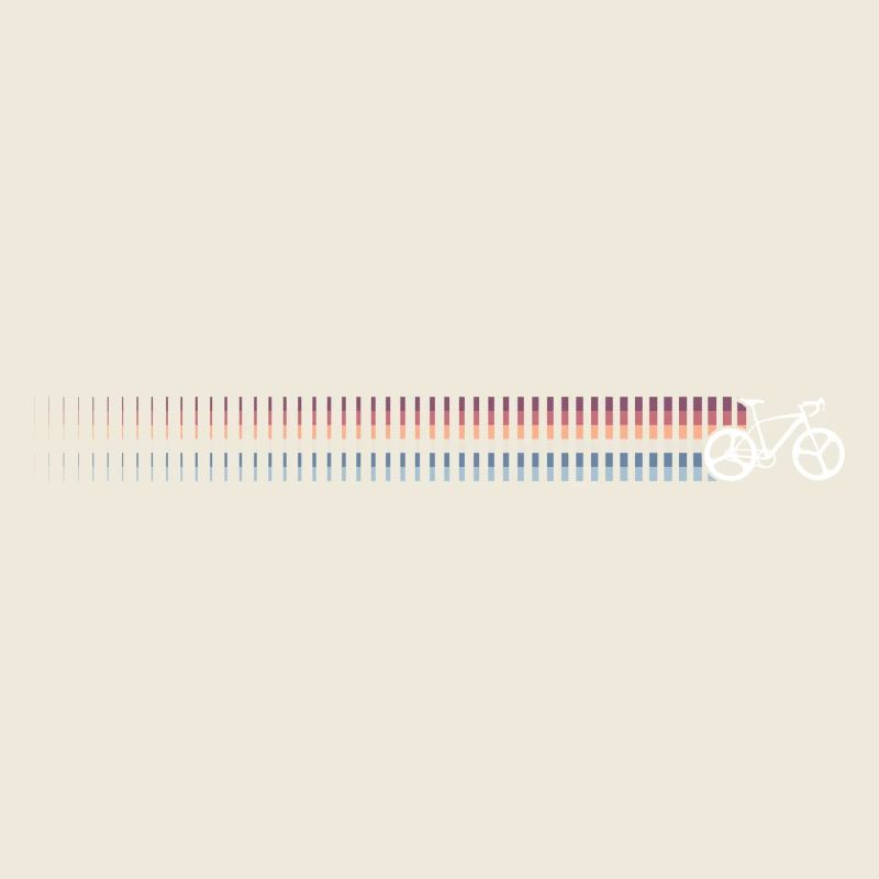 Regenbogen Gradient Fahrrad Silhouette