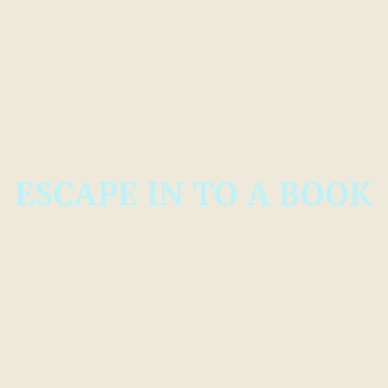 Entfliehen Sie in ein Buch - Eisblaues Statement