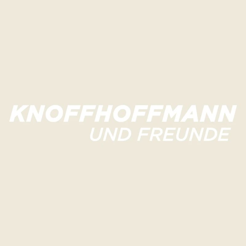 Knoffhoffmann&Freunde - Logo weiss