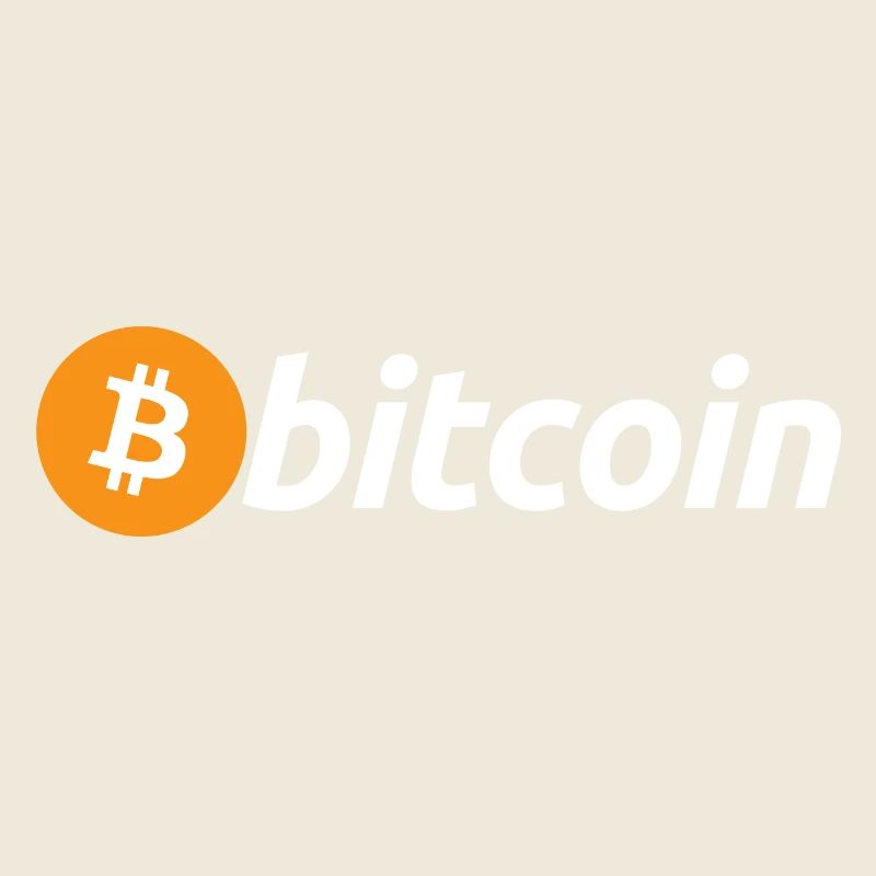 Bitcoin Logo weiß mit großem B (Official)