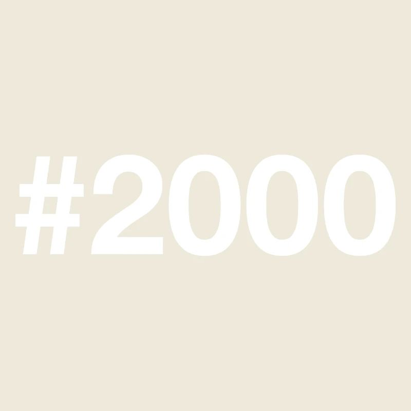 2000 Hashtag 26 ans 26e anniversaire