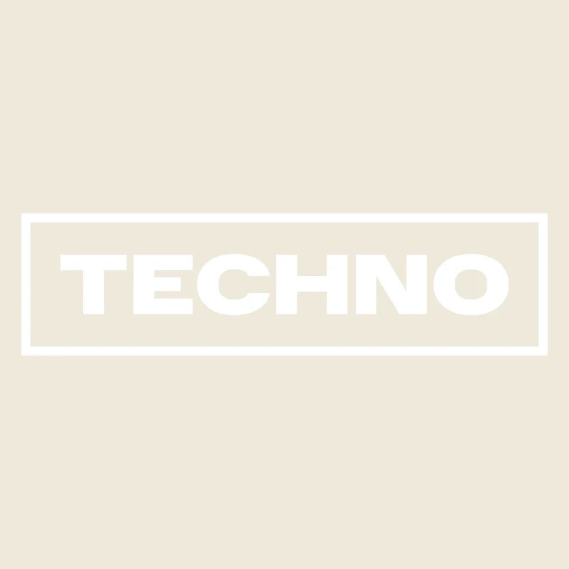 Techno music logo design