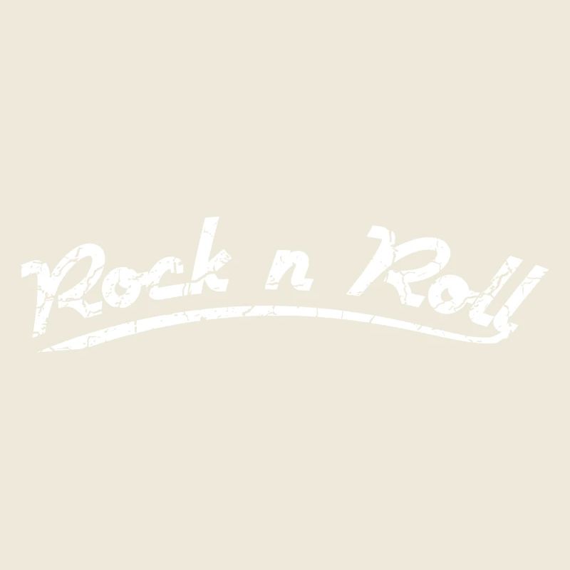 Rock n Roll blanc Style rétro grunge