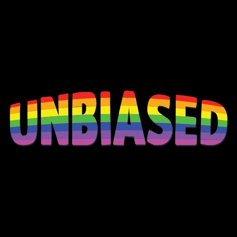 Unbiased Text LGBTQ Rainbow Colors