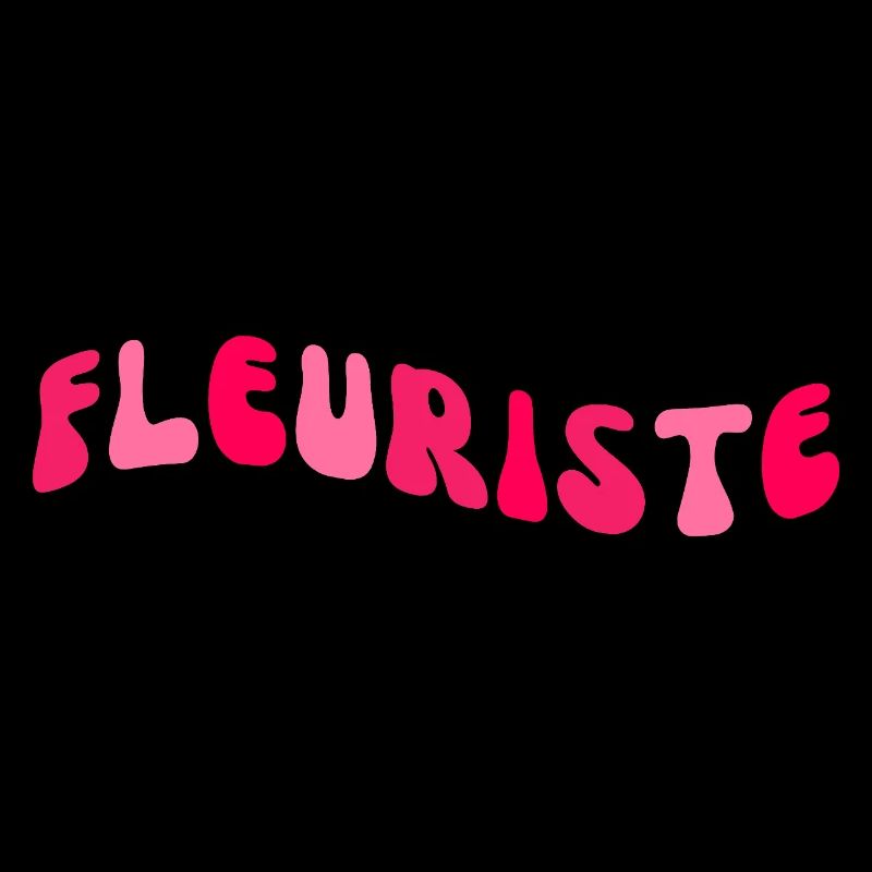 Fleuriste Rose Vague Retro
