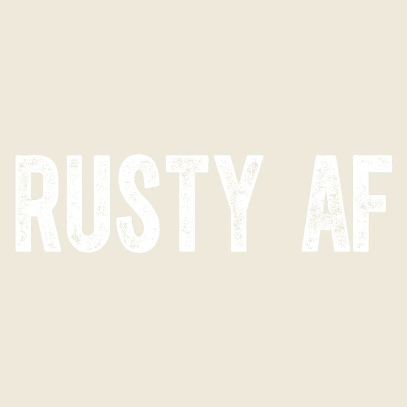 Rostige alte ungelernte Männer oder Frauen Rusty AF