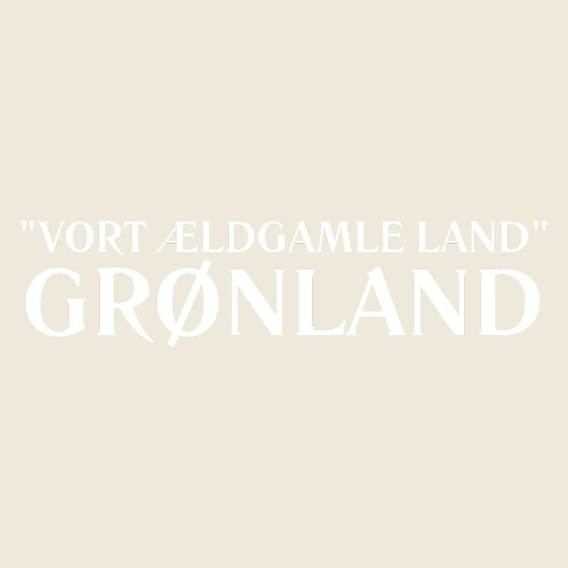 Greenland Bold Type Art