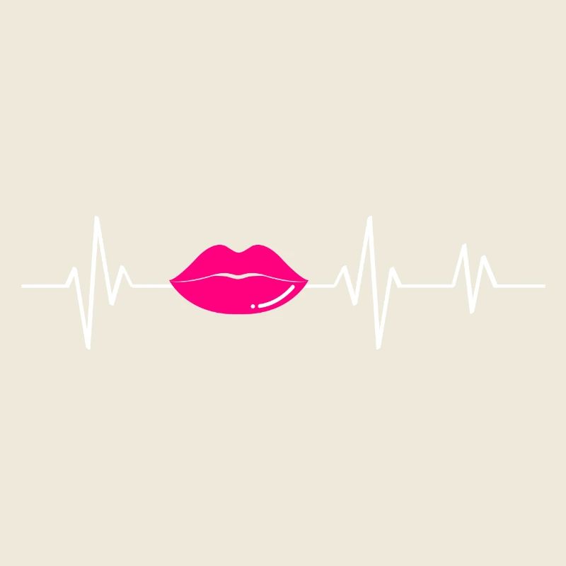 Pink Heartbeat Lips - Geschenkidee