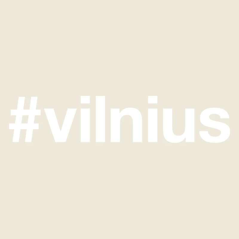 VILNIUS Litauen Lituanie Hashtag