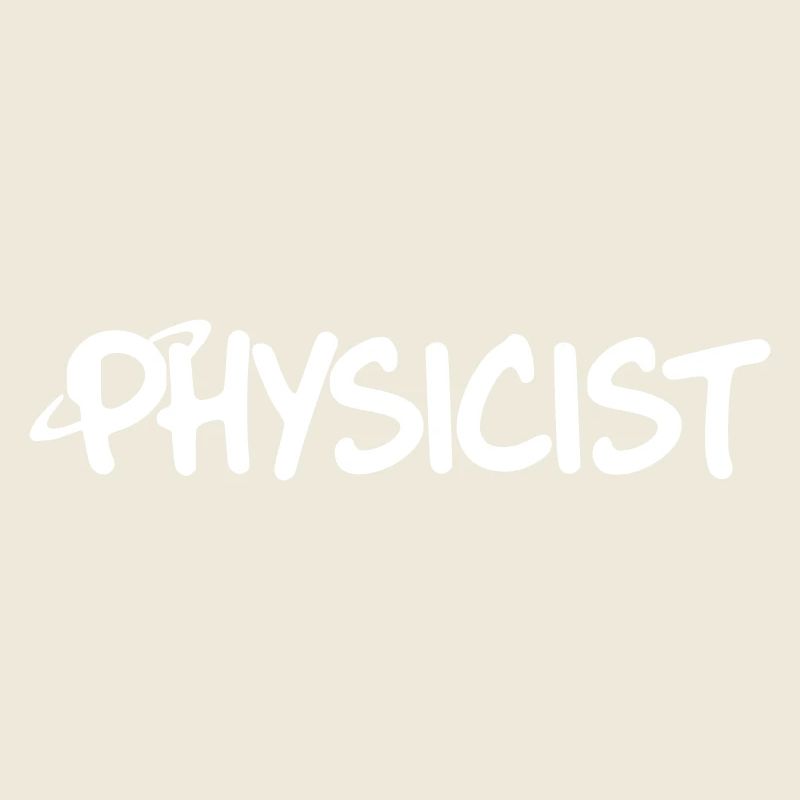 Physiker Schriftzug