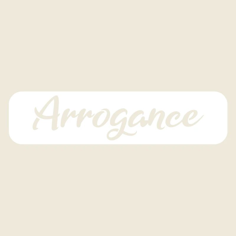 Arrogance Geschenk white