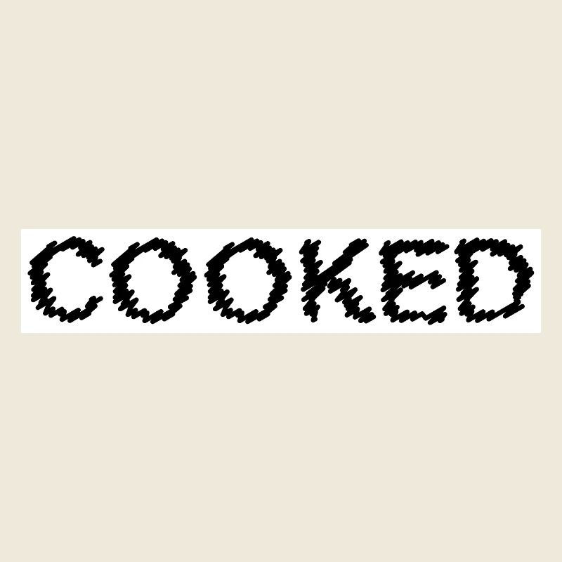 COOKED White and Black by Falsches Design