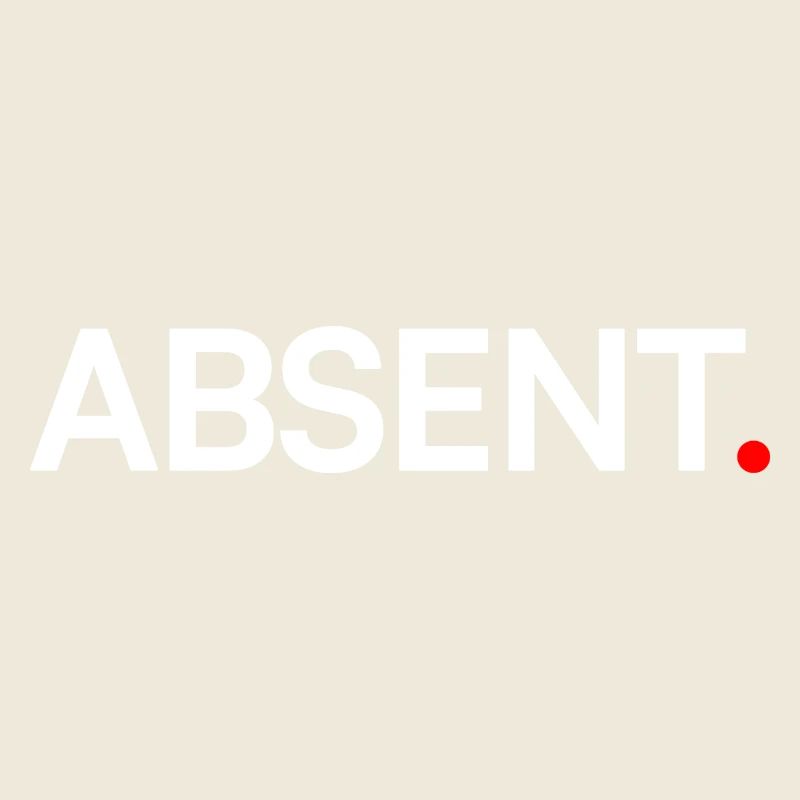 ABSENT. Design Minimal Expression Moderne