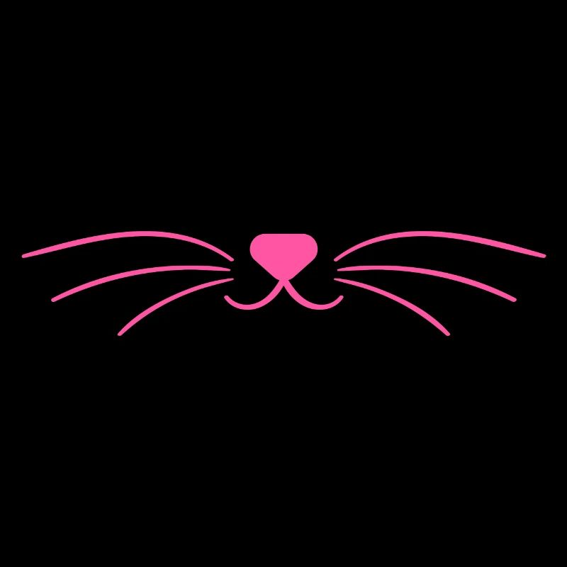 Masque rose mignon de visage de chat