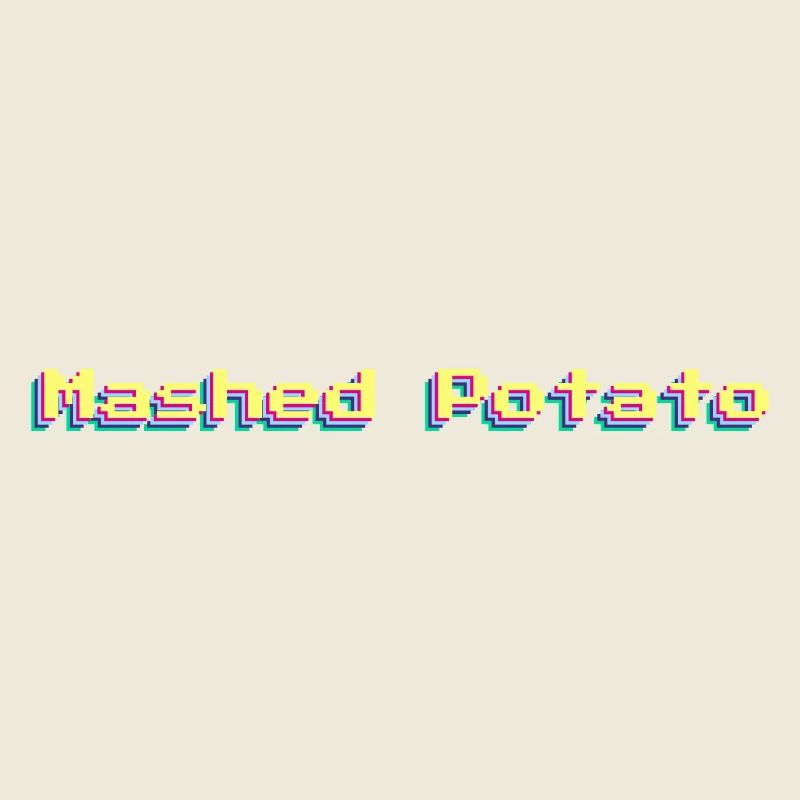 Mashed Potato - Kartoffelbrei 90er Wort Bunt