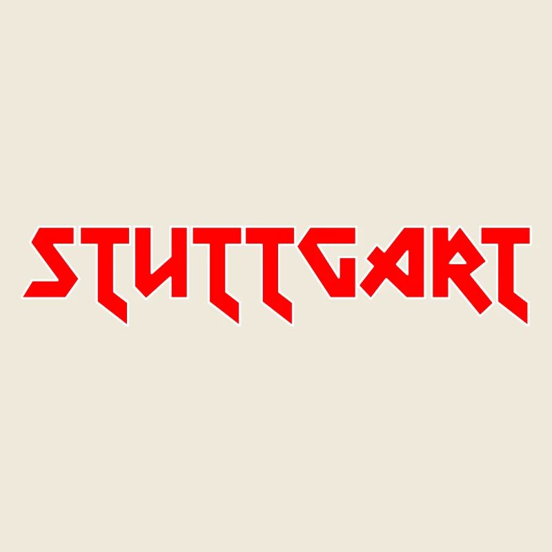 Modisches Heimat STUTTGART Metal-Design