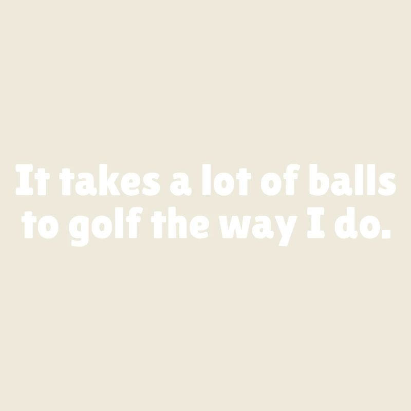 Funny golf slogan