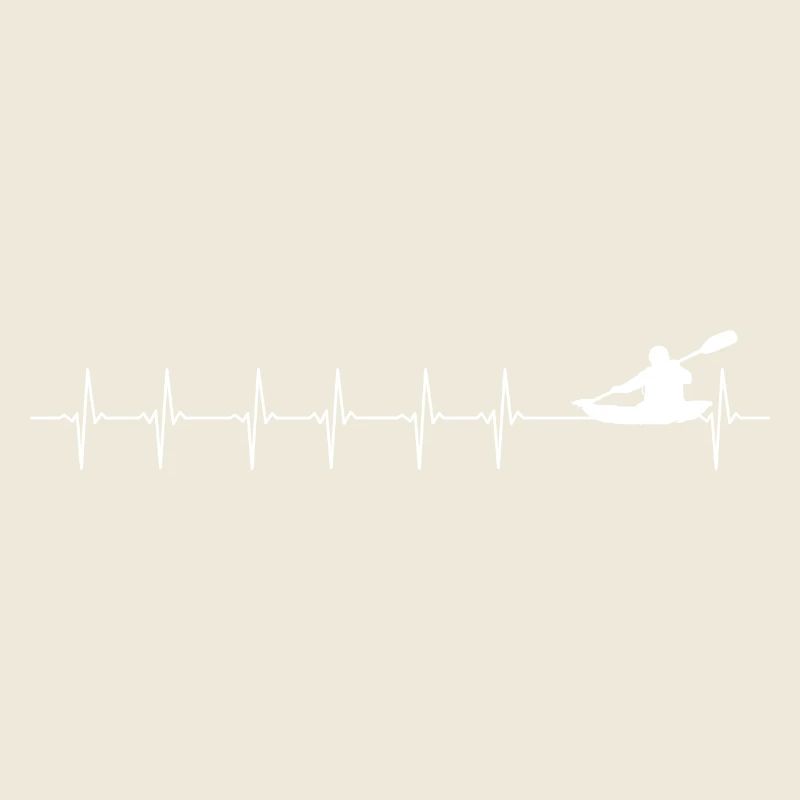 Kayak Pulse on River Graphic