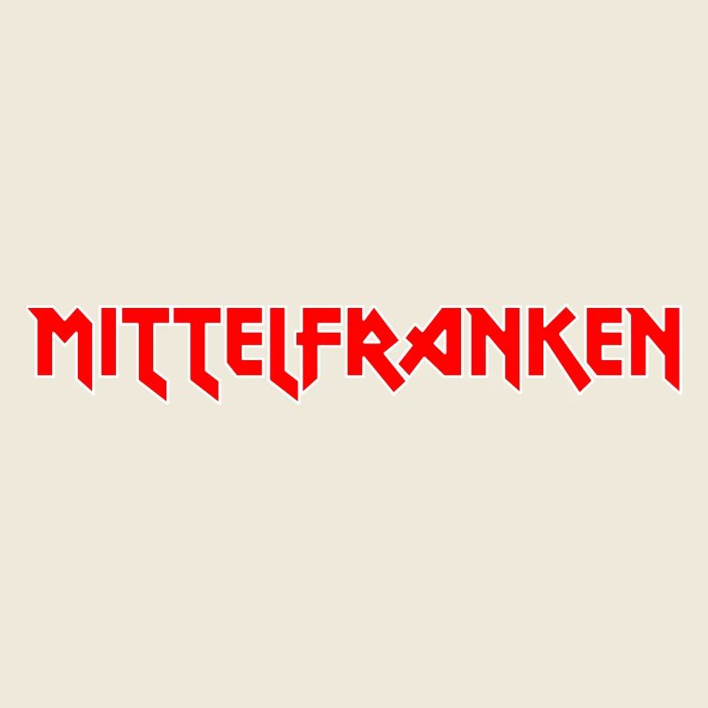 Modisches Heimat MITTELFRANKEN Metal-Design