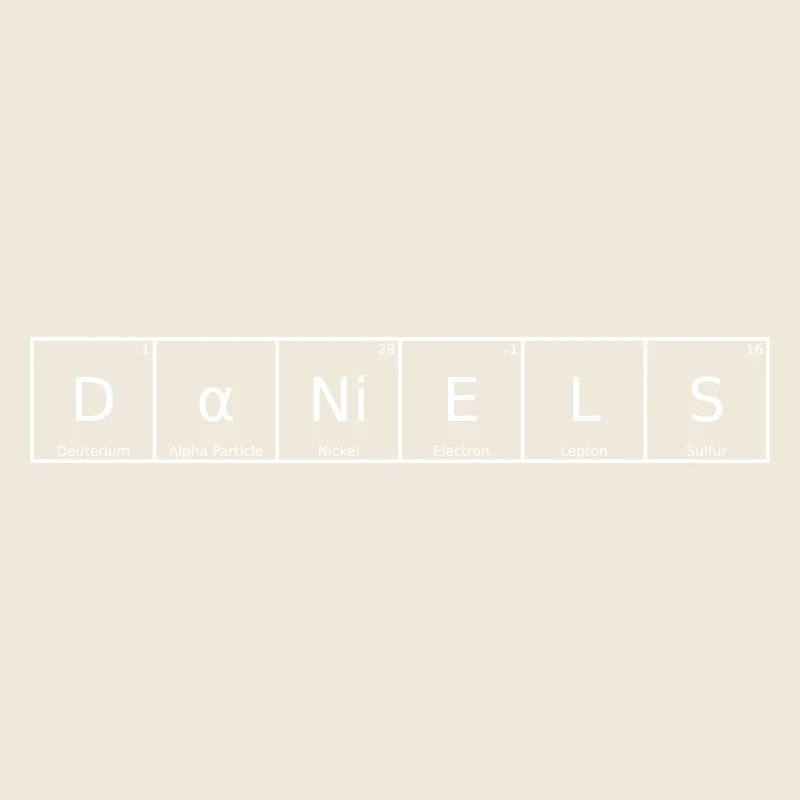 Daniel's Surname First Name Chemistry Periodic Table Element