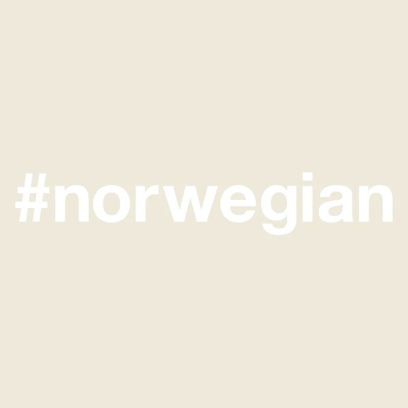 NORWEGIAN Norwegen Hashtag