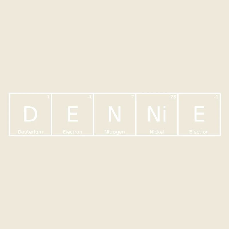 Dennie Name First Name Chemistry Periodic Table Elements