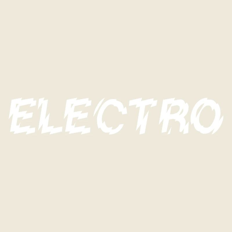 Electro music typography logo design
