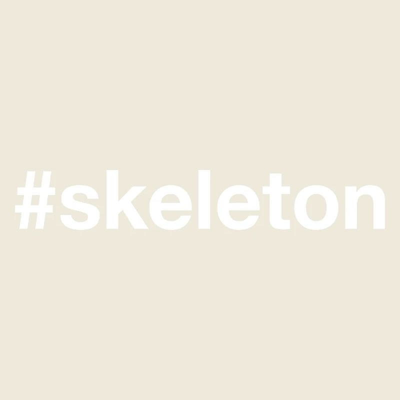 Skeleton Hashtag