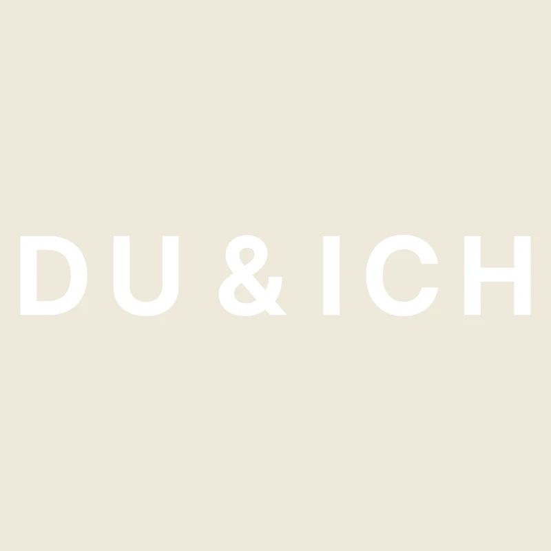 Du & Ich – Romantisches Love Textdesign