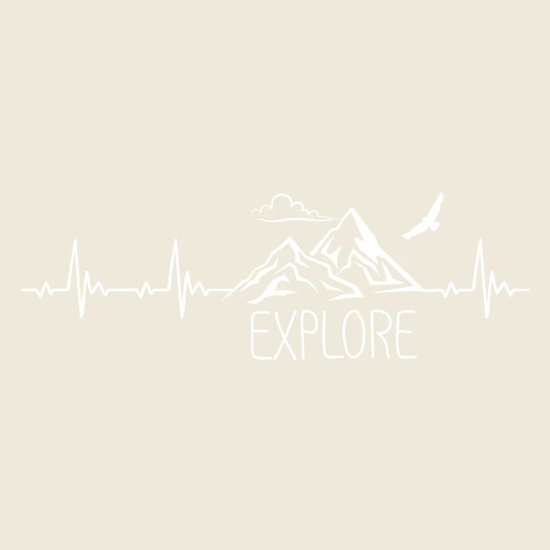 Explore Mountain Mountain Heartbeat Frequency Pulse ECG