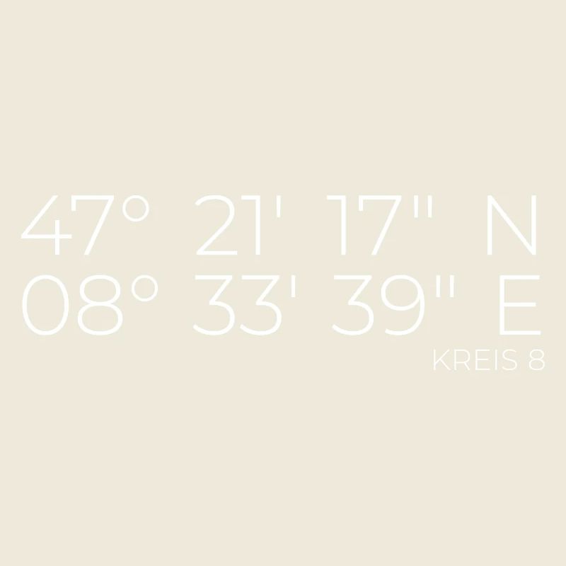 Coordinates District 8 Zurich