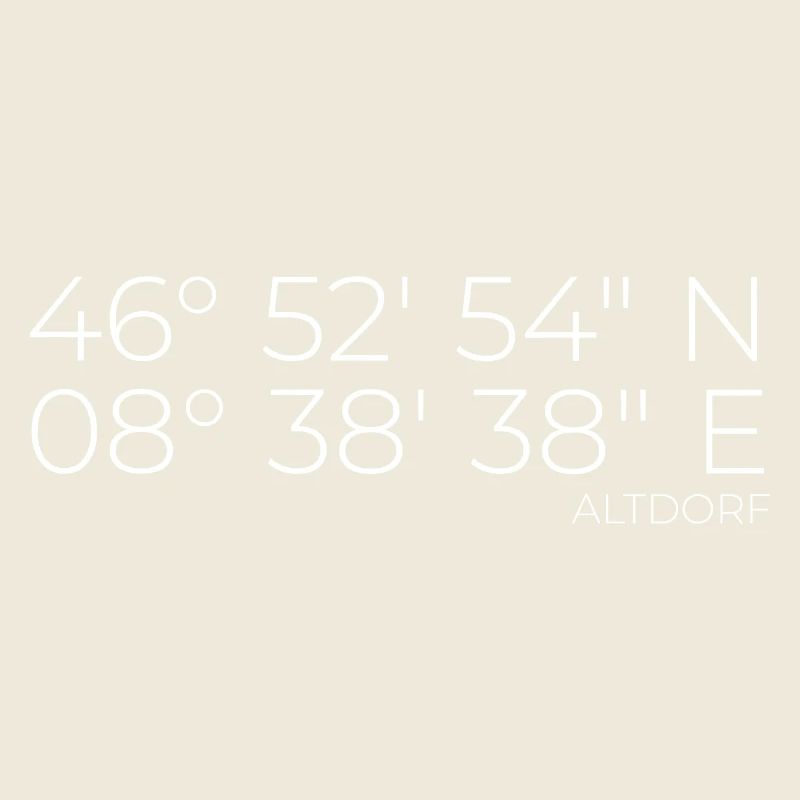 Coordonnées : Altdorf, Uri, Suisse