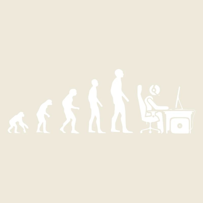Evolution gamer gift humor geek computer
