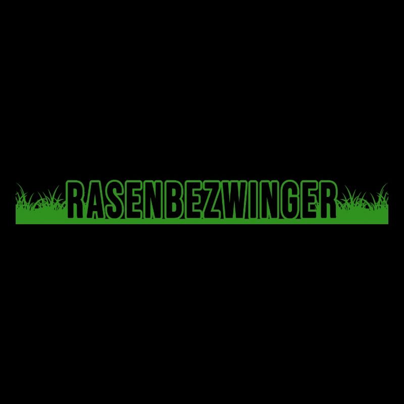 Gärtner mäht Rasen Rasenmäher Rasenkante