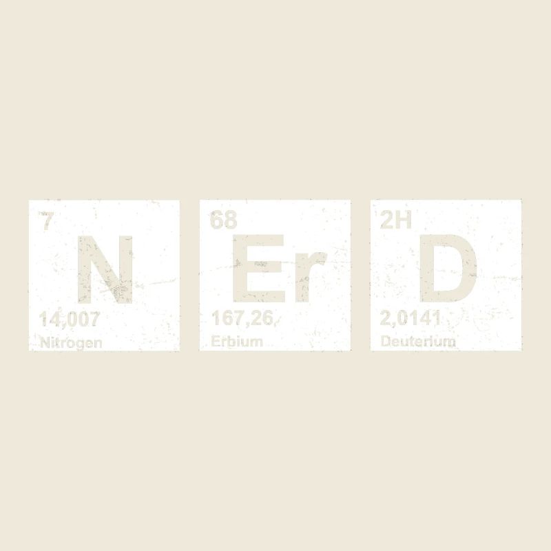 Nerd vintage Periodensystem der Elemente