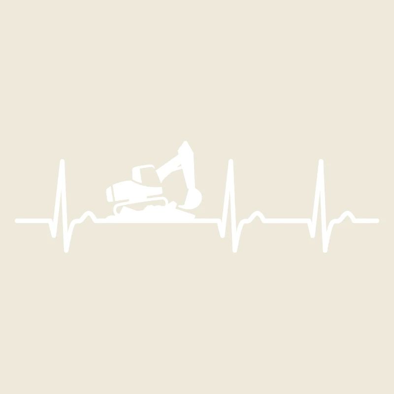 EKG Kurve - Herzkurve - Puls - Bagger