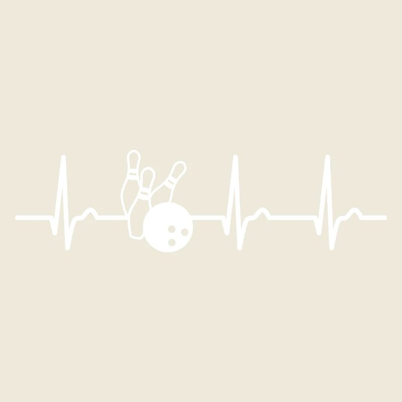 Courbe ECG - Courbe cardiaque - Pouls - Bowling