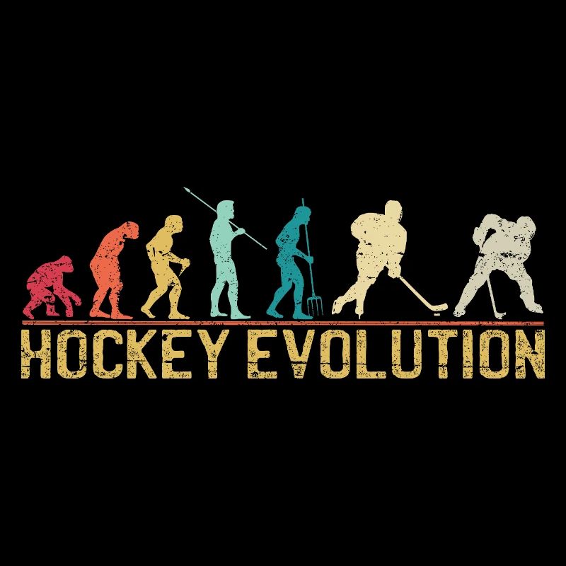 Hockey Evolution Silhouette Design