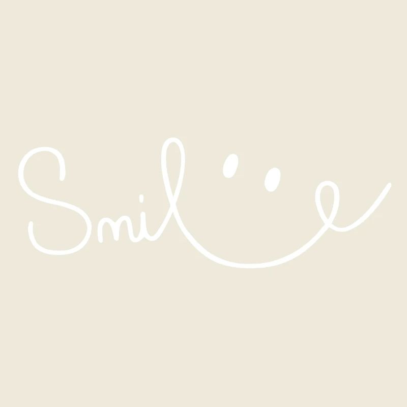Smile Sourire Script Brush