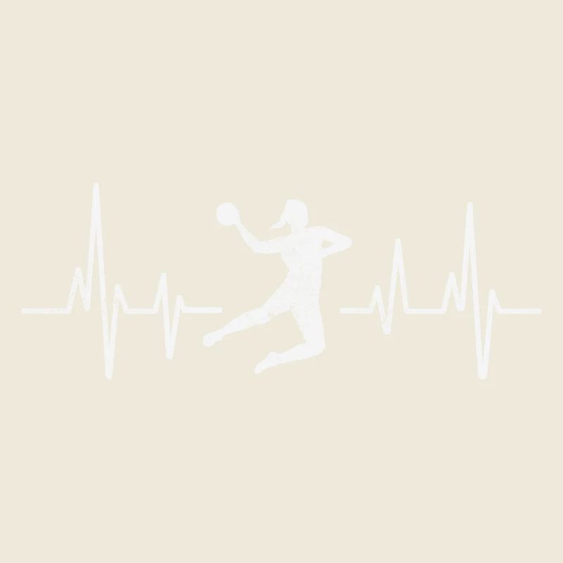 Handball player heartbeat handball