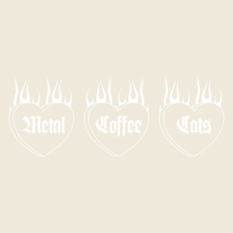 Metal, Coffee, Cats | Hearts on fire